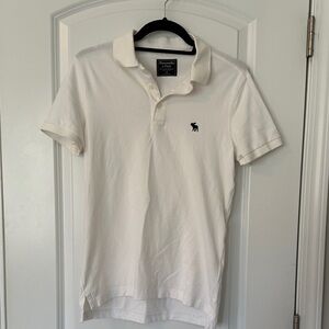 Abercrombie & Fitch White Polo Shirt - XS